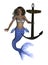 African Mermaid with Anchor