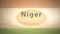 African Motion Graphics Country Name in Sand Series - Niger