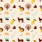African national ethnic symbol seamless pattern background