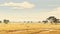 African Prairie Painting: Stunning 8k Resolution With Graphic Novel-inspired Style