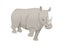 African rhinoceros walking cartoon animal design flat vector illustration isolated on white background