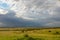 African savanna landscape, Masai Mara, Kenya, Africa