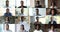 African students and diverse businesspeople collage view