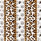 African style seamless with cheetah skin pattern