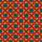 African style seamless pattern. Bright ethnic and tribal floral ornament. Ankara wax inspired textile with asanoha motif