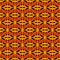 African style seamless surface pattern with abstract figures. Bright ethnic and tribal print grid geometric forms