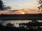 African sunset, Kruger National Park, South Africa.