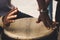 African traditional drummer.