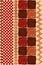 African traditional wall hangings, ethnic pattern, print fabric textile, tribal handmade geometric motifs. Zimbabwe crafts vector