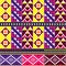African tribal Kente cloth style vector pattern, seamless design with geometric shapes inspired by traditional fabrics or textiles