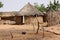 African village huts