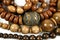 African wooden necklaces jewellery texture