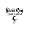 Afrikaans text: Goodnight, sleep well. Lettering. Banner. calligraphy vector illustration