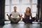 Afro American Couple. Morning Exercises Concept.