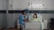 Afro-american nurse checkup sick woman analyzing pulse using medical oximeter