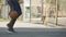 Afro-American person playing basketball, training before game, active lifestyle