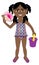 Afro Girl Swimsuit