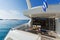 Aft-deck of a motor-yacht in the morning light