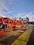 Aft deck view during evening