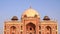 An afternoon close up of the world heritage listed humayun`s tomb in delhi