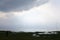 Afternoon cloudy sky on beach