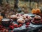 In the afternoon hours, enjoying a picnic outdoors and savoring delicious desserts