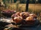 In the afternoon hours, enjoying a picnic outdoors and savoring delicious desserts