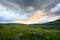 Afternoon Light Fades into Sunset in Yellowstone