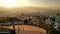 Afternoon lights over Andalusian town