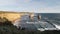 Afternoon shot of the twelve apostles looking east on the great ocean road