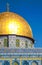 The afternoon sun shines on the golden Dome of the al Aqsa Mosque in Jerusalem