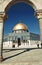 The afternoon sun shines on the golden Dome of the Rock and church steeples on the skyline of the Old City of Jerusalem