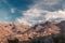 Afternoon sun on the village of Feliceto in Corsica