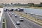 Afternoon traffic on motorway in Randstad