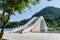 Afternoon view of the Moon Bridge in Dahu Park