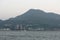 Afternoon view of the Mount Guanyin and Tamsui River