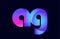 ag a g spink blue gradient alphabet letter combination logo icon