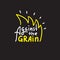 Against the grain - inspire motivational quote. Hand drawn lettering. Youth slang, idiom. Print