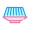 Agar-agar meal color icon vector symbol illustration