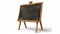 An aged blackboard placed on a white isolated background. Generative Ai