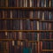 Aged bookshelf A portal to bygone eras and timeless stories, holding a treasure trove of literary relics Generative AI
