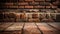 Aged brick wall with rustic textured pattern generated by AI