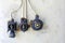 Aged electric knobs - horizontal