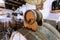 Aged Elegance: Artisanal Liquor Barrels in Warehouse