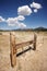 Aged Fence and Clouds