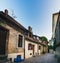 Aged houses in upper town of Zagreb, Croatia