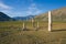 Aged stone obelisks in Altai mountains, Russia