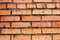 Aged wall bricks brown texture