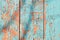 Aged wood background with peeling paint texture