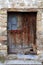 Aged wood doors weathered vintage